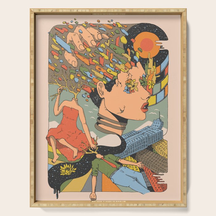 A Shattered Mind Serving Tray Gallery Image 1