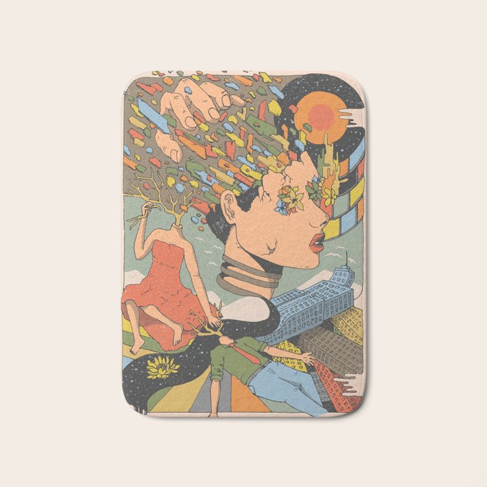 A Shattered Mind Bath Mat Gallery Image 1