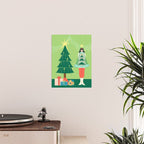 Retro Christmas Outfit Illustration Poster Gallery Image 2