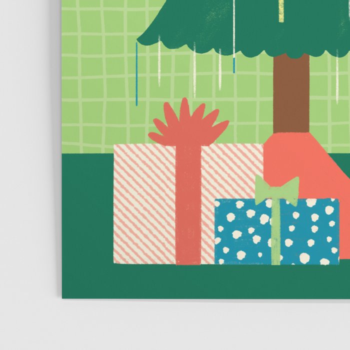 Retro Christmas Outfit Illustration Poster Gallery Image 3