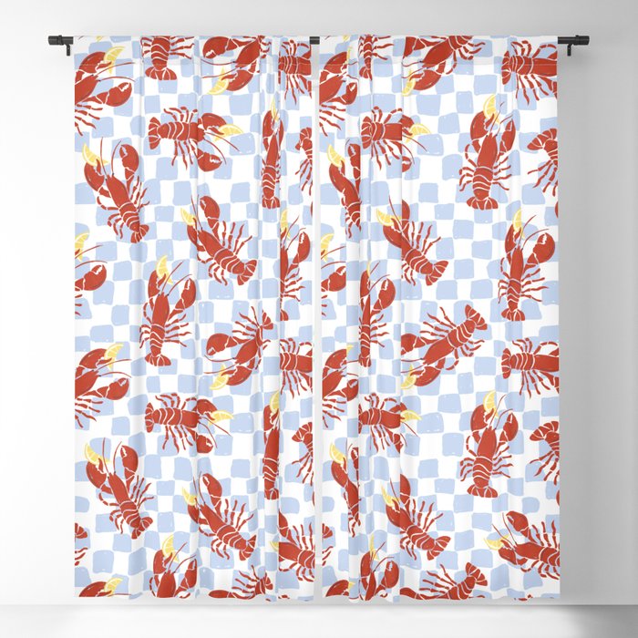 Fresh Lobster Window Curtain Gallery Image 1