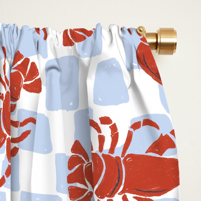 Fresh Lobster Window Curtain Gallery Image 2