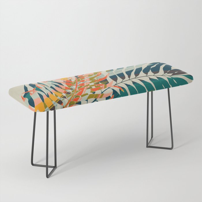 colorful palm leaves Bench Gallery Image 1
