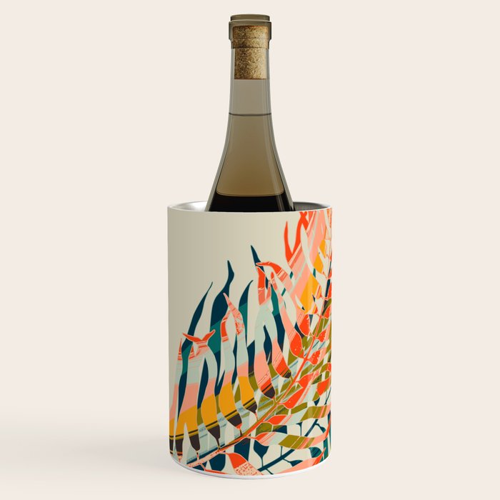 colorful palm leaves Wine Chiller Gallery Image 2