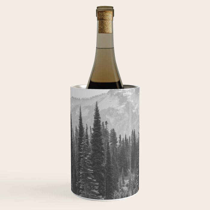 Escape to the Wilds - Black and White Nature Photography Wine Chiller Gallery Image 1