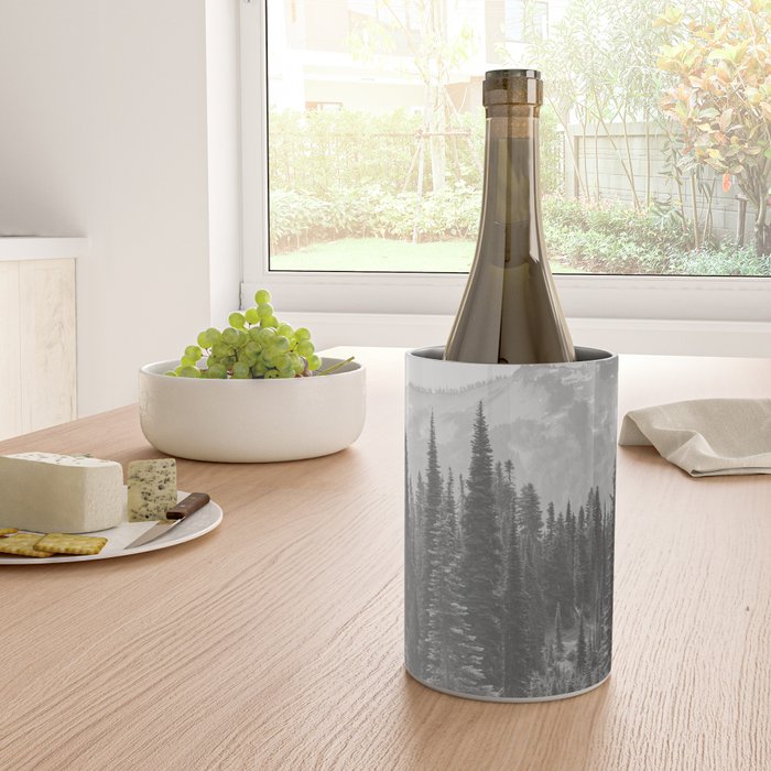 Escape to the Wilds - Black and White Nature Photography Wine Chiller Gallery Image 4