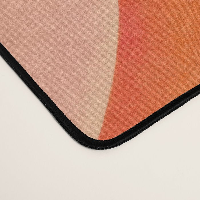 Retro Groovy Wavy Watercolor Color Block Hot Summer Vibes Desk Mat Gallery Image 4