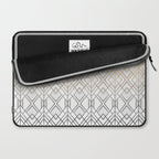 Gold And Grey Geo Laptop Sleeve Gallery Image 2