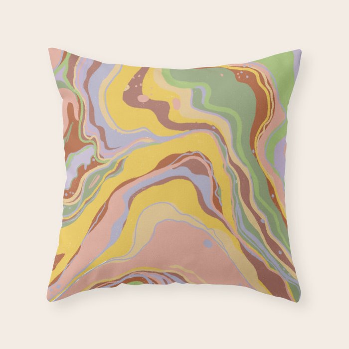 Marble abstraction IV Throw Pillow Gallery Image 6