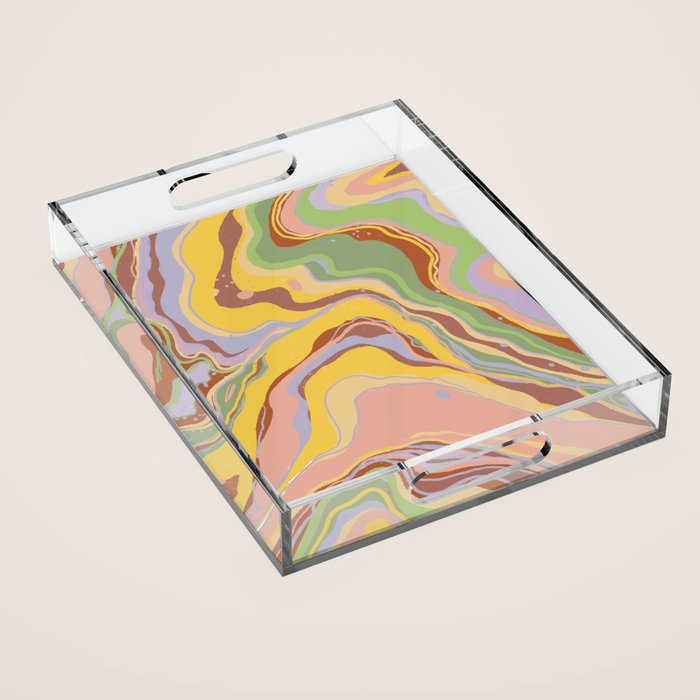 Marble abstraction IV Acrylic Tray Gallery Image 1
