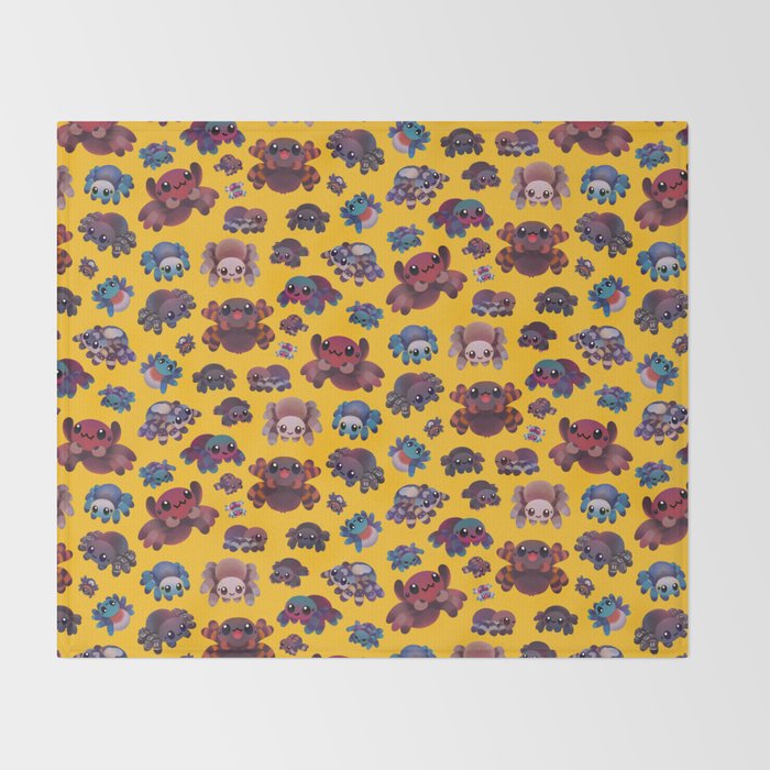 Tarantulas Throw Blanket Gallery Image 2
