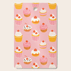 Pink cupcake cartoon food pattern Cutting Board Gallery Image 1