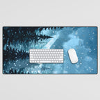 Winter Night Desk Mat Gallery Image 1