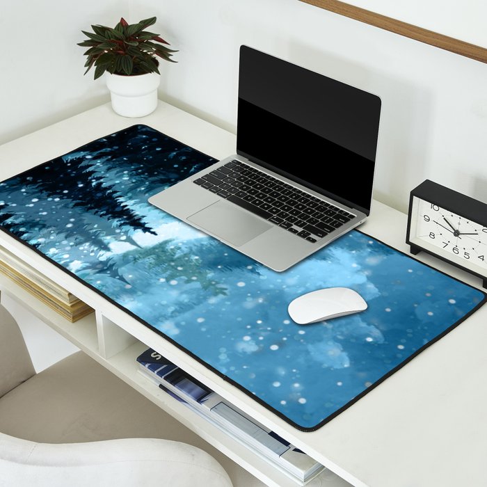 Winter Night Desk Mat Gallery Image 2