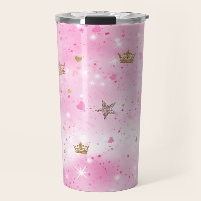 Pink Princess Travel Mug Gallery Image 1