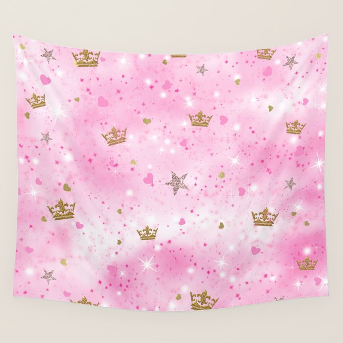 Pink Princess Wall Tapestry Gallery Image 1