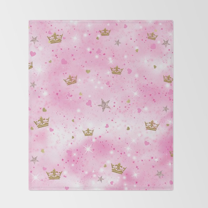 Pink Princess Throw Blanket Gallery Image 2