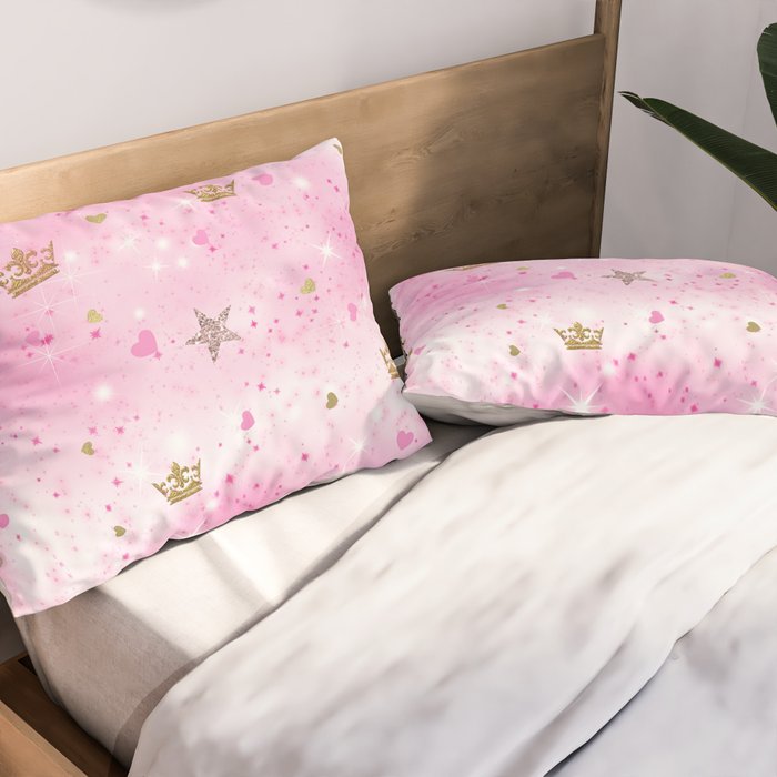 Pink Princess Pillow Sham Gallery Image 2