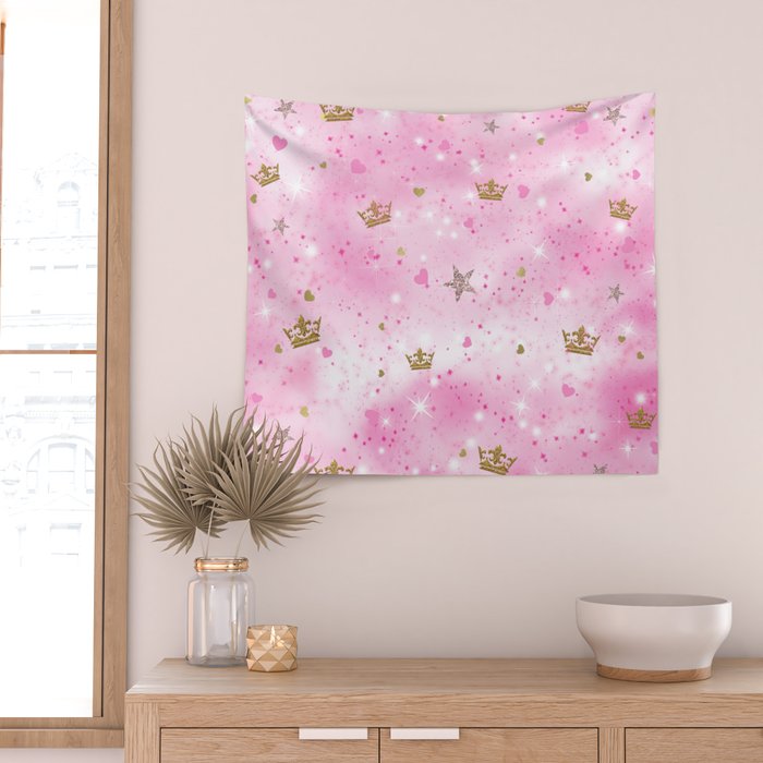 Pink Princess Wall Tapestry Gallery Image 2