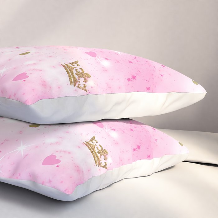 Pink Princess Pillow Sham Gallery Image 3