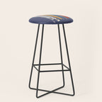 Retro Colorful Skis Stool Gallery Image 1