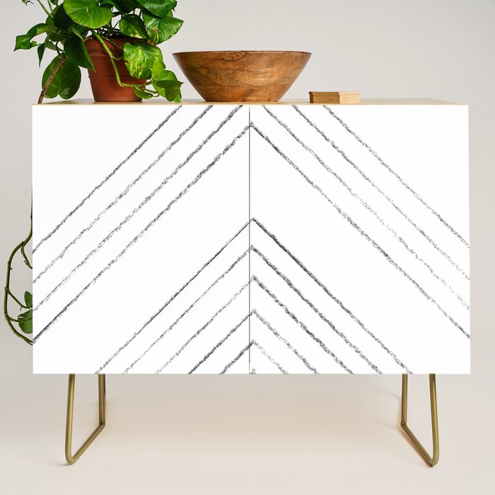 Geometric line art 4 Credenza Gallery Image 1