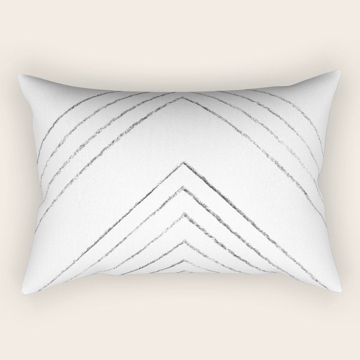 Geometric line art 4 Rectangular Pillow Gallery Image 2