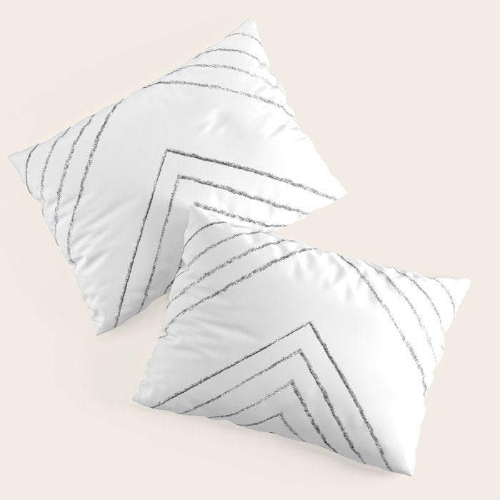 Geometric line art 4 Pillow Sham Gallery Image 1