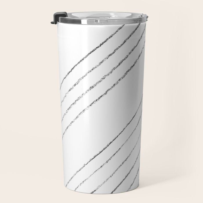 Geometric line art 4 Travel Mug Gallery Image 3