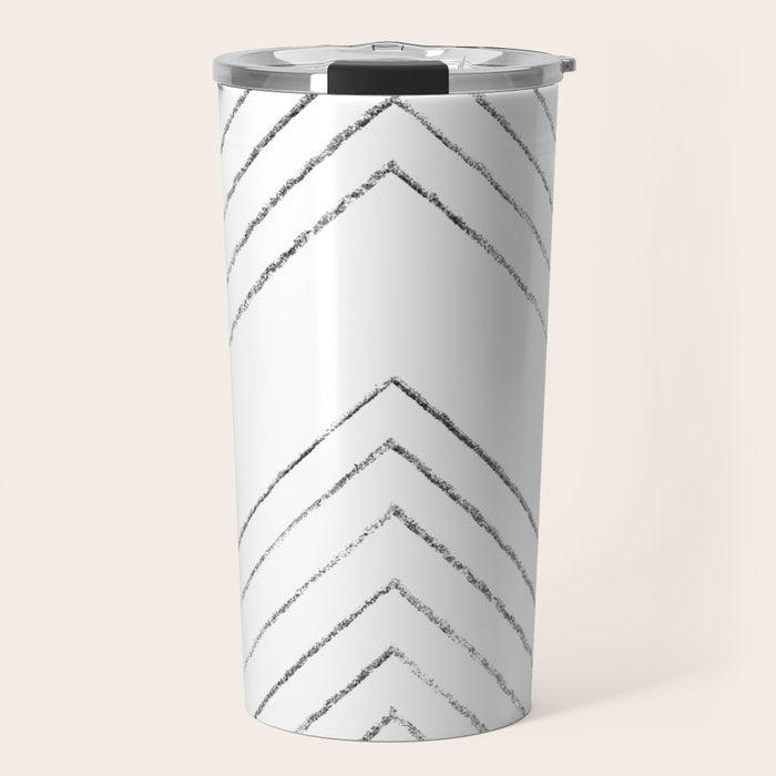Geometric line art 4 Travel Mug Gallery Image 1