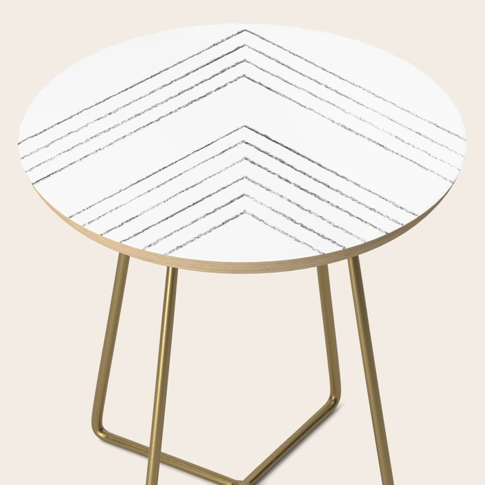 Geometric line art 4 Side Table Gallery Image 2