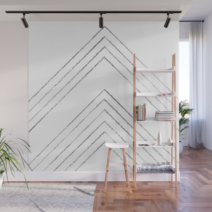 Geometric line art 4 Wall Mural Gallery Image 1