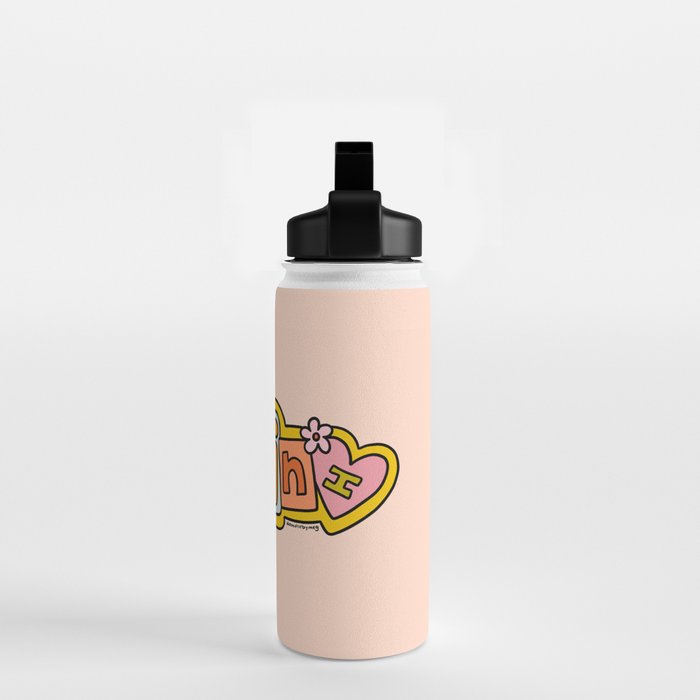Gemini Doodle Letters Water Bottle Gallery Image 2