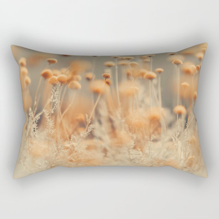 Mustard Yellow Flowers - Flower photography by Ingrid Beddoes Rectangular Pillow Gallery Image 2