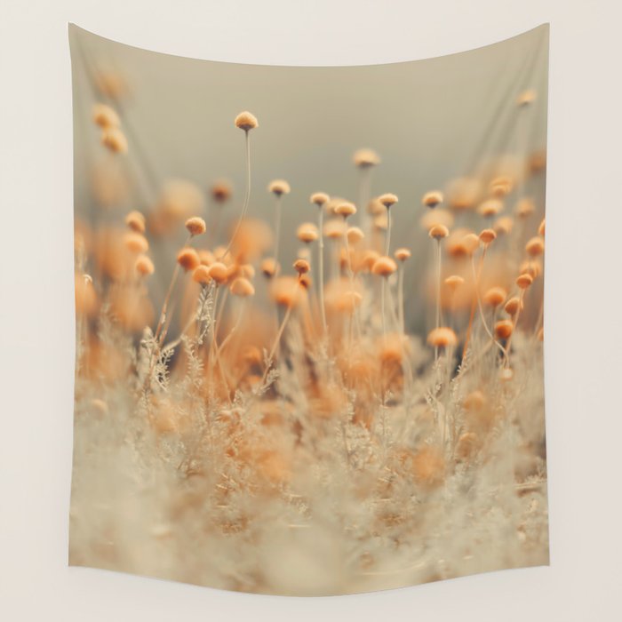Mustard Yellow Flowers - Flower photography by Ingrid Beddoes Wall Tapestry Gallery Image 4