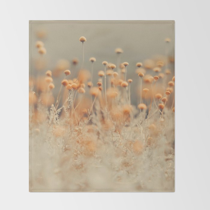 Mustard Yellow Flowers - Flower photography by Ingrid Beddoes Throw Blanket Gallery Image 2