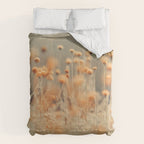 Mustard Yellow Flowers - Flower photography by Ingrid Beddoes Comforter Gallery Image 6