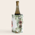 Cardinal Christmas Wreath, Floral Prints Wine Chiller Gallery Image 3