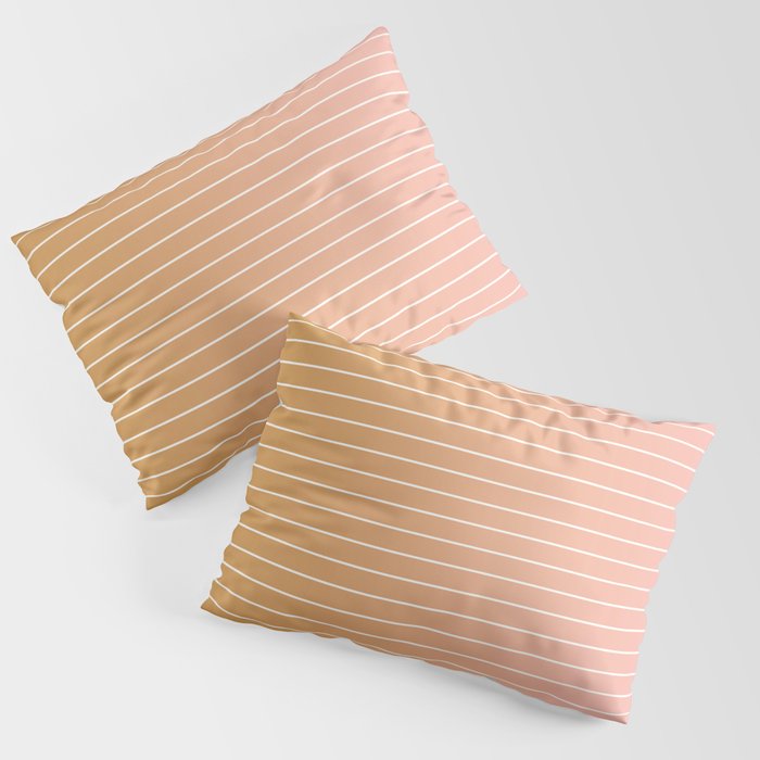 Ombre Arch XIII Pastel Sunset Gradient Modern Geometric Lines Pillow Sham Gallery Image 3