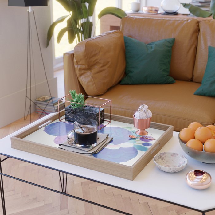 Arowana and peony Serving Tray Gallery Image 2