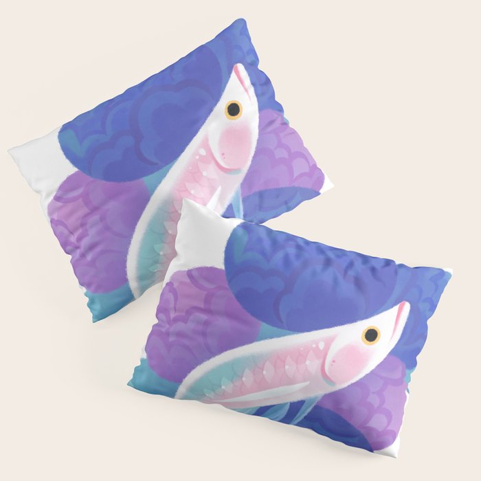 Arowana and peony Pillow Sham Gallery Image 3