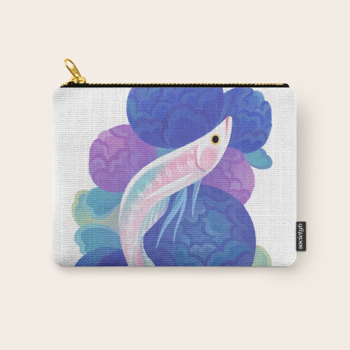 Arowana and peony Carry All Pouch Gallery Image 1
