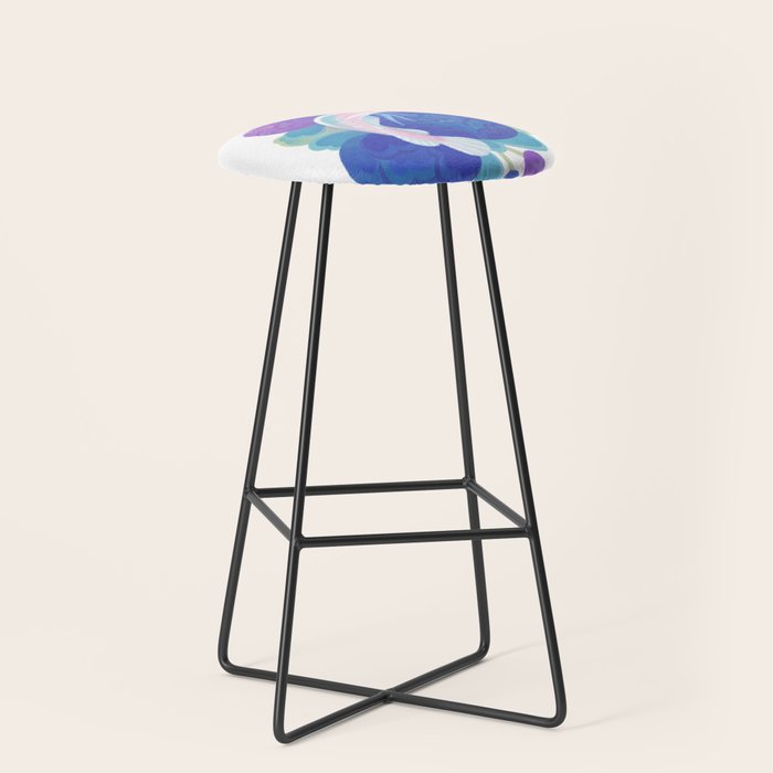 Arowana and peony Stool Gallery Image 1