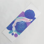 Arowana and peony Yoga Mat Gallery Image 1