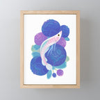 Arowana and peony Mini Art Print Gallery Image 1