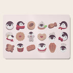 Cookie & cream & penguin - pink pattern Cutting Board Gallery Image 1