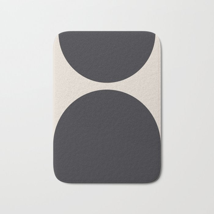 Scandinavian Minimalist Abstract Arches  Bath Mat Gallery Image 1