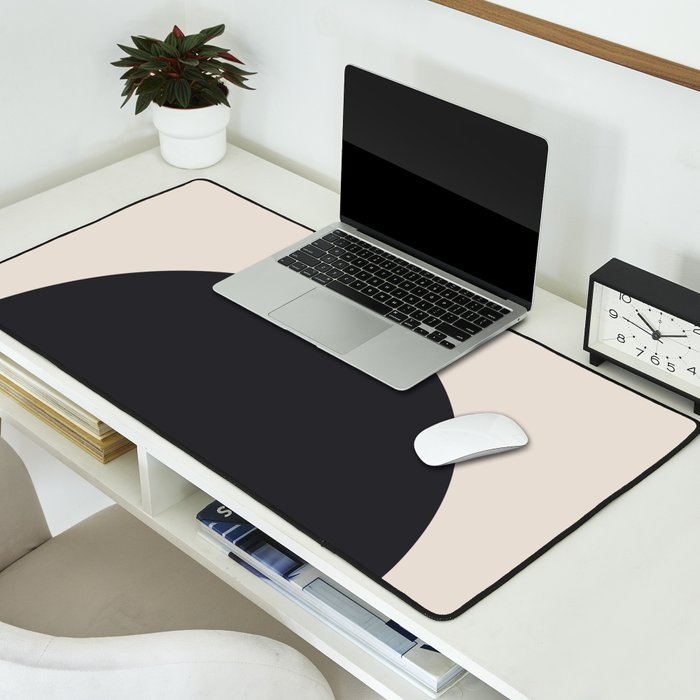 Scandinavian Minimalist Abstract Arches  Desk Mat Gallery Image 2