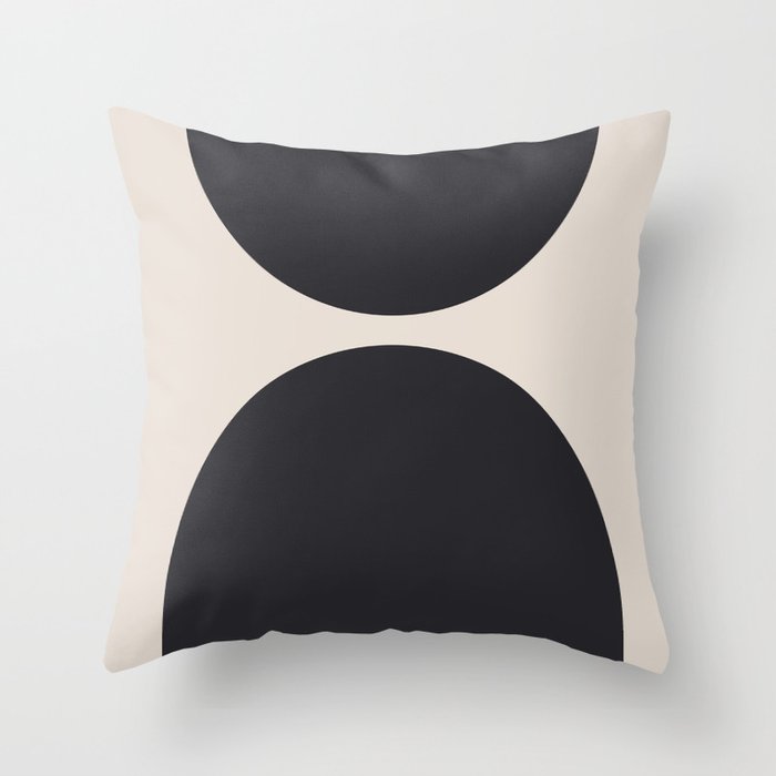 Scandinavian Minimalist Abstract Arches  Throw Pillow Gallery Image 1