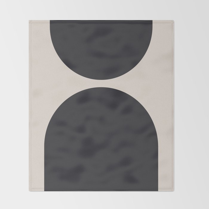 Scandinavian Minimalist Abstract Arches  Throw Blanket Gallery Image 2